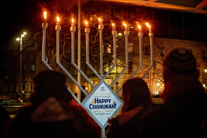 Giant Menorah Lighting this Hanukkah in Plymouth - and the launch of the new Jewish Community CIC