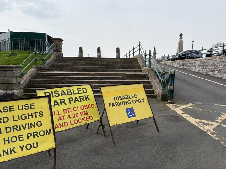 A potty; Parking charges likely to increase; and are Blue Badge fees coming to the Hoe Promenade….plus the latest from 'The Captain'.